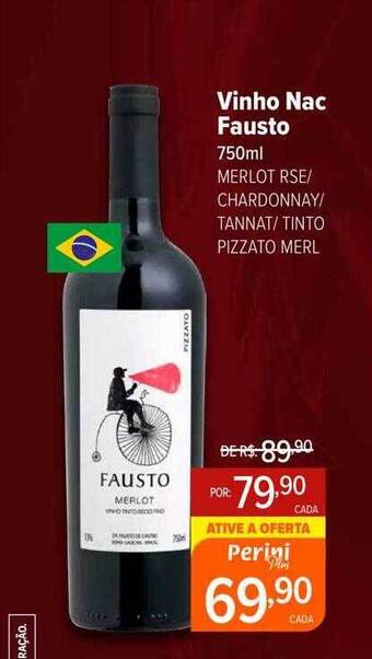 Perini Vinho nac fausto oferta