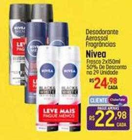 Muffato Desodorante aerossol fragrâncias nivea oferta