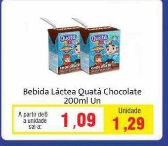 Spani Atacadista Bebida lactea quatá chocolate oferta
