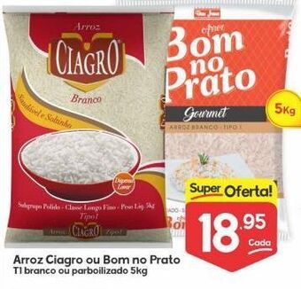 Arroz ciagro ou bom no prato 5kg