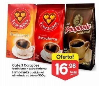 Supermercados Princesa Café 3 corações 500g oferta