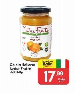 Supermercados Princesa Geléia italiana natur frutta 350g oferta