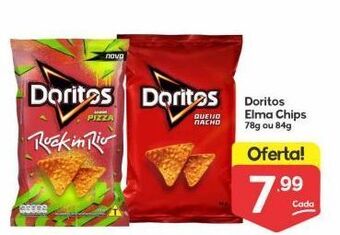 Supermercados Princesa Doritos elma chips 78g ou 84g oferta
