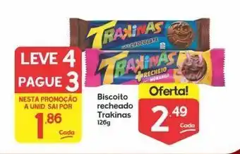 Supermercados Princesa Biscoitos trakinas 126g oferta