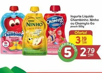 Supermercados Princesa Iogurte líquido chambinho ninho pu chamyto go 100g oferta