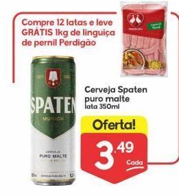 Cerveja spaten puro malte 350ml