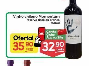 Supermercados Princesa Vinho chileno momentum 750ml oferta
