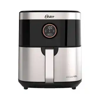 Casa Freitas Fritadeira sem óleo digital black inox 4,8 litros 28,5x34,4x40cm 220v oster oferta