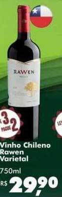 Big Box Vinho chileno rawen varietal oferta