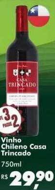 Big Box Vinho chileno casa trincado oferta