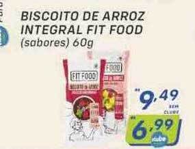 Prezunic Biscoito de arroz integral fit food oferta