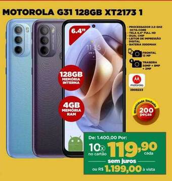 Móveis Simonetti Motorola g31 128gb xt2173 1 oferta