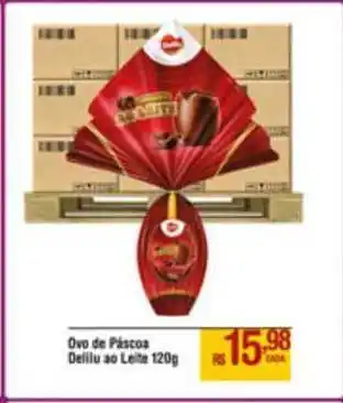 Max Atacadista Ovo De Páscoa Delilu Ao Leite 120g oferta