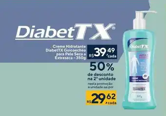 Creme hidratante diabettx goicoechea para pele seca a extraseca 50% de desconto na 2a unidade