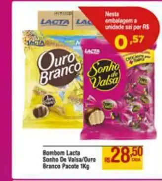 Max Atacadista Bombom Lacta Sonho De Valsa Ouro Branco oferta