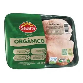 Supermercado Taquaral Sobrecoxa frango orgânico seara 600g oferta