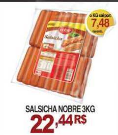 Mercadão Atacadista Salsicha Nobre 3kg oferta