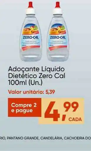 Adoçante Líquido Dietético Zero Cal 100ml