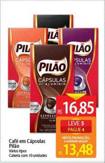 Atacadão Café em cápsulas pilão oferta