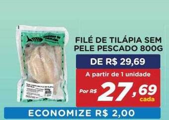 Bahamas Mix Filé de tilápia sem pele pescado oferta