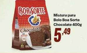 Mistura para bolo boa sorte chocolate