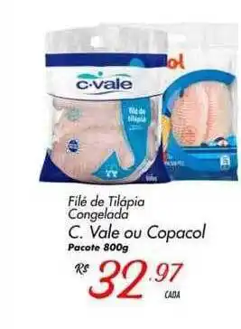 Muffato Filé de tilápia congelada c. vale ou copacol pacote oferta