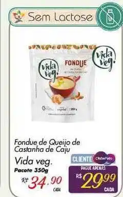 Fondue de queijo de castanha de caju vida veg. pacote