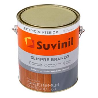 Leroy Merlin Esmalte sintético acetinado sempre branco 3,6l suvinil oferta