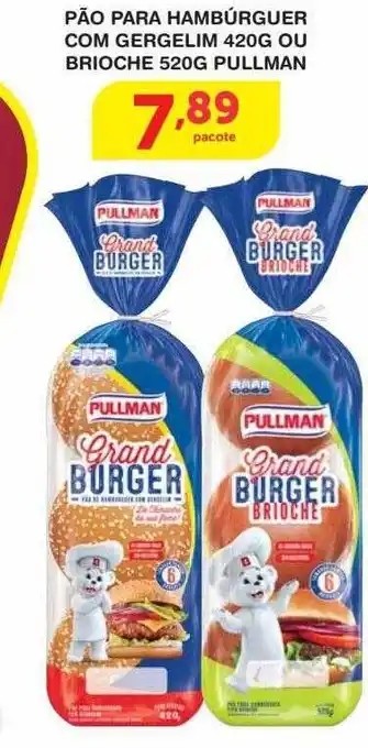 Roldão Pão para hambúrguer com gergelim ou brioche pullman oferta