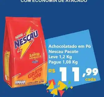 Comercial Esperança Achocolatado Em Pó Nescau Leve 1,2kg Pague 1,08kg oferta