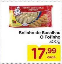 Carrefour Bolinho De Bacalhau O Fofinho 300g oferta