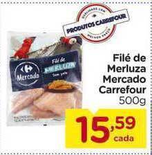 Carrefour Filé De Merluza Mercado Carrefour 500g oferta