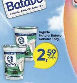 Rede Multi Market Iogurte natural batavo sabores oferta