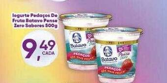 Rede Multi Market Iogurte pedaços de fruta batavo pense zero sabores oferta