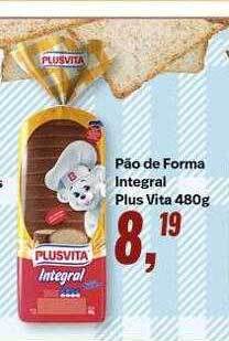 Pão de forma integral plus vita