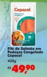 Big Box Filé de salmão em pedaços congelado copacol oferta