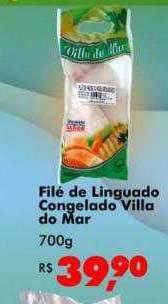 Big Box Filé de linguado congelado villa do mar oferta