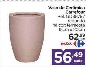 Carrefour Vaso de cerâmica carrefour oferta