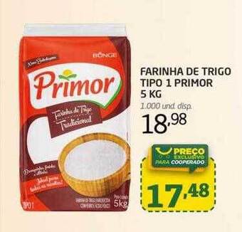 Farinha de trigo tipo 1 primor