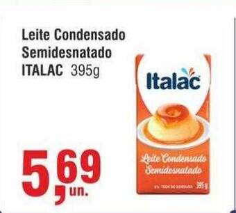 Higa Atacado Leite condensado semidesnatado italac oferta