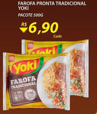 Assaí Atacadista Farofa Pronta Tradicional Yoki 500g oferta