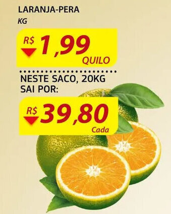 Assaí Atacadista Laranja Pera 1kg oferta