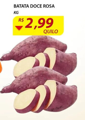 Assaí Atacadista Batata Doce Rosa 1kg oferta