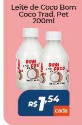 Atakarejo Leite De Coco Bom Coco Trad. 200ml oferta