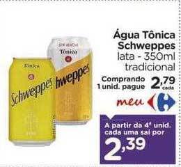 Carrefour Água tônica schweppes oferta