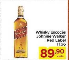 Carrefour Whisky escocês johnnie walker red label oferta