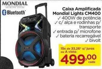 Carrefour Caixa amplificada mondial lights cm400 oferta