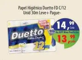 Paulistão Supermercados Papel higiênico duetto oferta