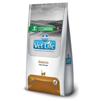 Ração vet life natural diabetic para gatos adultos