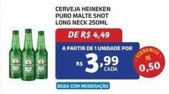 Bahamas Mix Cerveja heineken puro malte shot long neck oferta